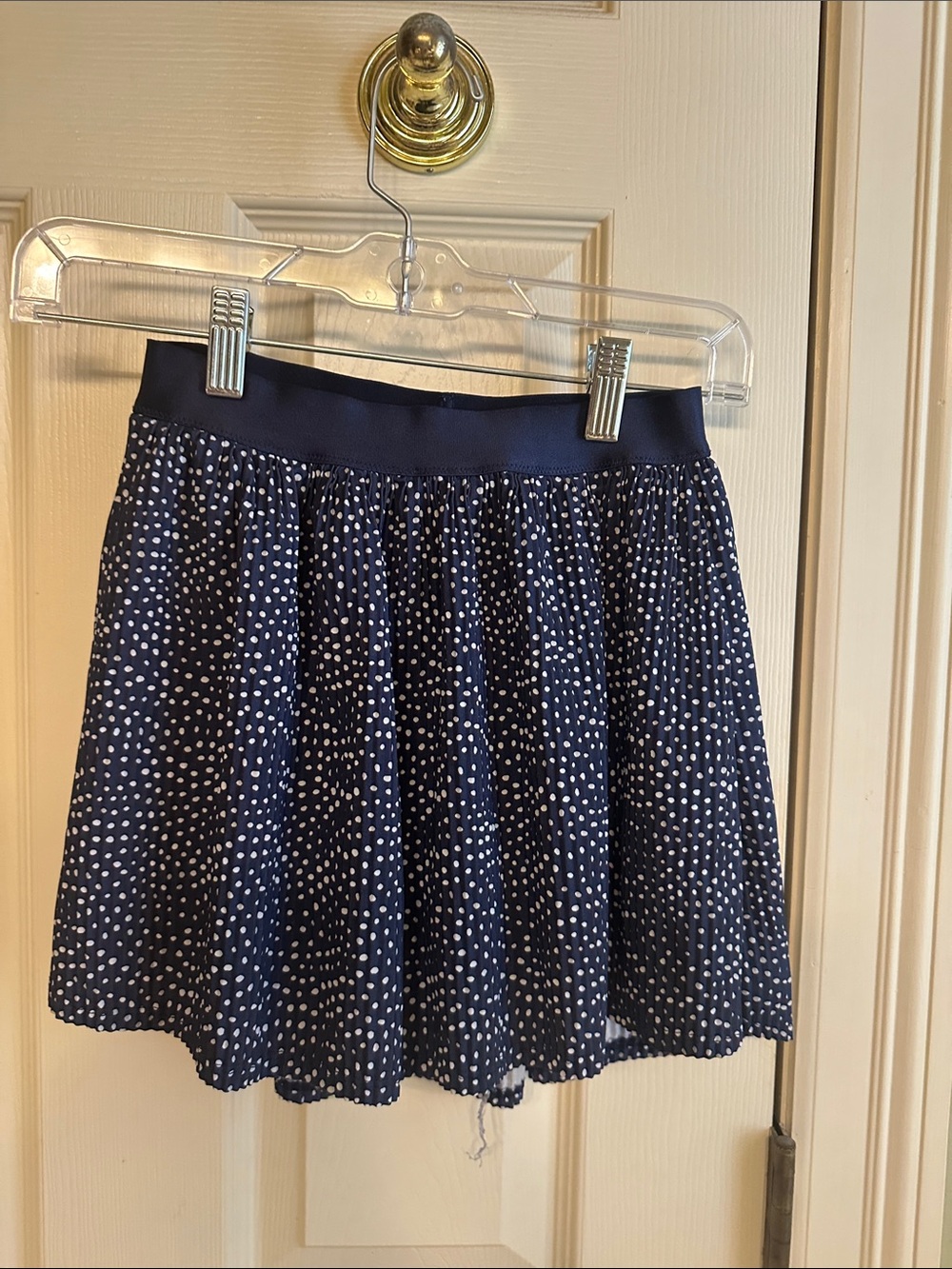 all in motion Navy Polka Dot Kids Skort